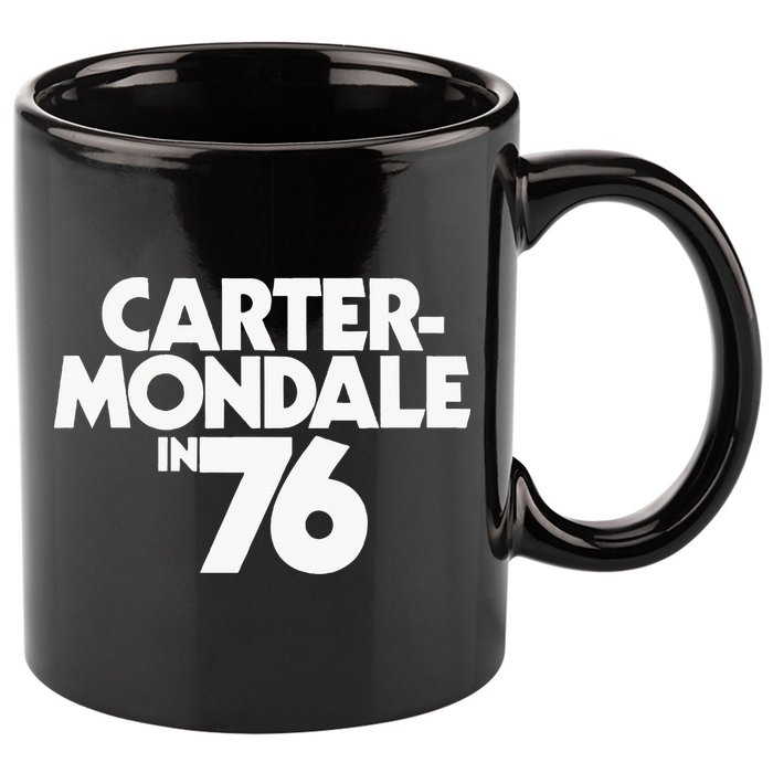 Carter Mondale In 76 Campaign Poster Jimmy Carter 1976 11oz C Handle Ceramic Mug