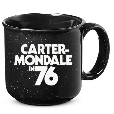 Carter Mondale In 76 Campaign Poster Jimmy Carter 1976 15oz Campfire Ceramic Mug
