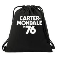 Carter Mondale In 76 Campaign Poster Jimmy Carter 1976 Drawstring Bag