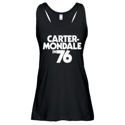Carter Mondale In 76 Campaign Poster Jimmy Carter 1976 Ladies Essential Flowy Tank