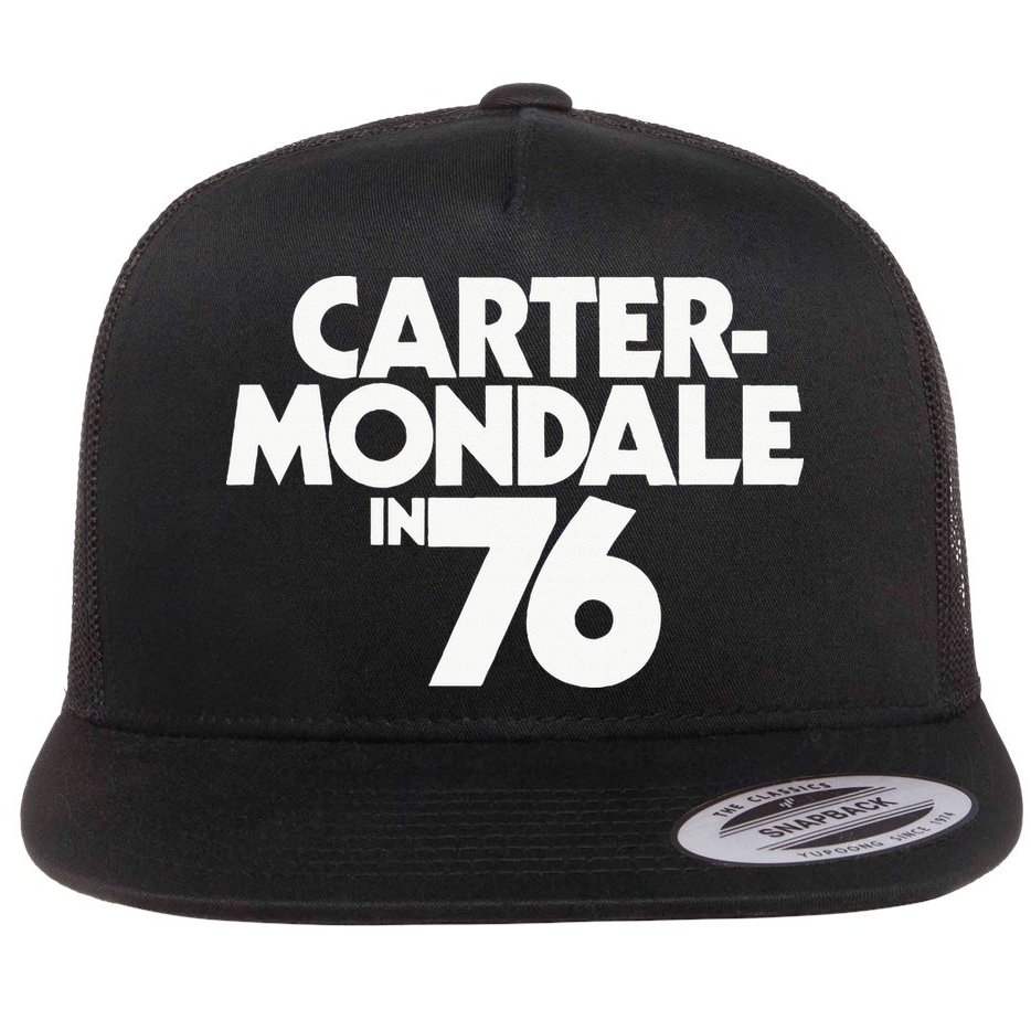 Carter Mondale In 76 Campaign Poster Jimmy Carter 1976 Flat Bill Trucker Hat
