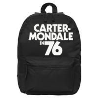 Carter Mondale In 76 Campaign Poster Jimmy Carter 1976 16 in Basic Backpack