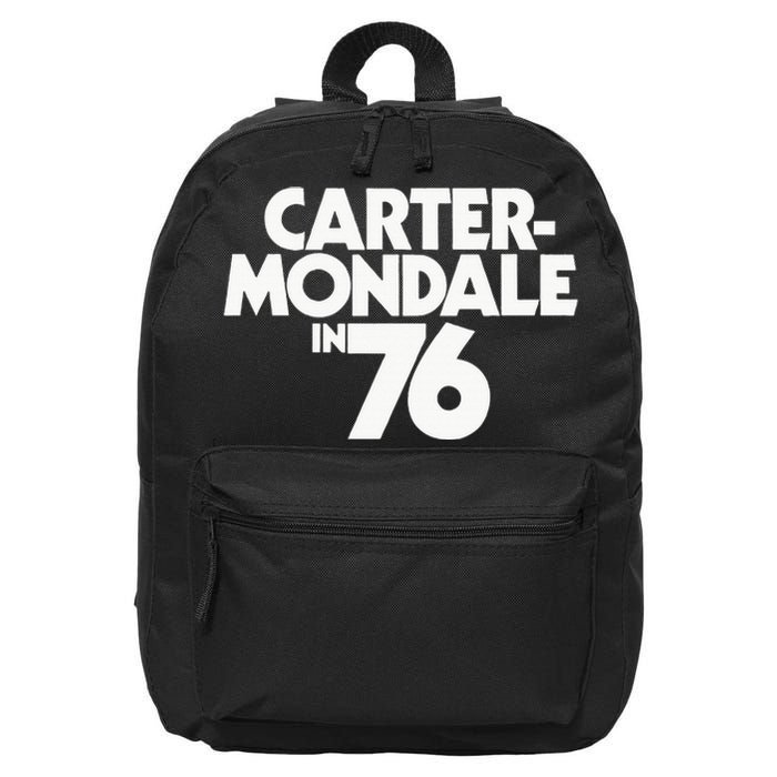 Carter Mondale In 76 Campaign Poster Jimmy Carter 1976 16 in Basic Backpack