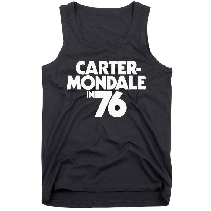 Carter Mondale In 76 Campaign Poster Jimmy Carter 1976 Tank Top