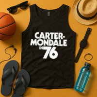 Carter Mondale In 76 Campaign Poster Jimmy Carter 1976 Tank Top