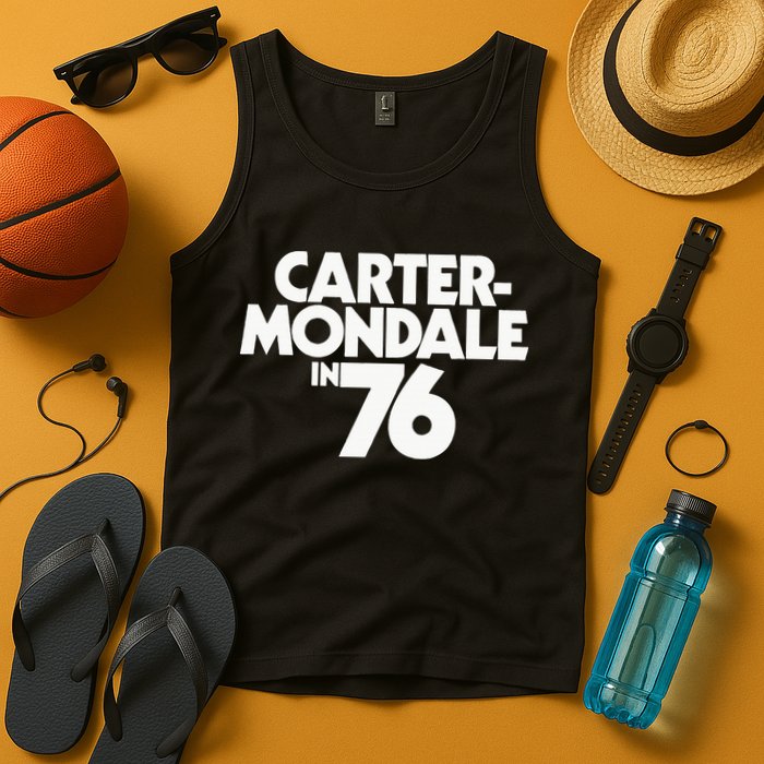 Carter Mondale In 76 Campaign Poster Jimmy Carter 1976 Tank Top