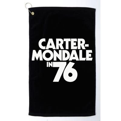 Carter Mondale In 76 Campaign Poster Jimmy Carter 1976 Golf Towel