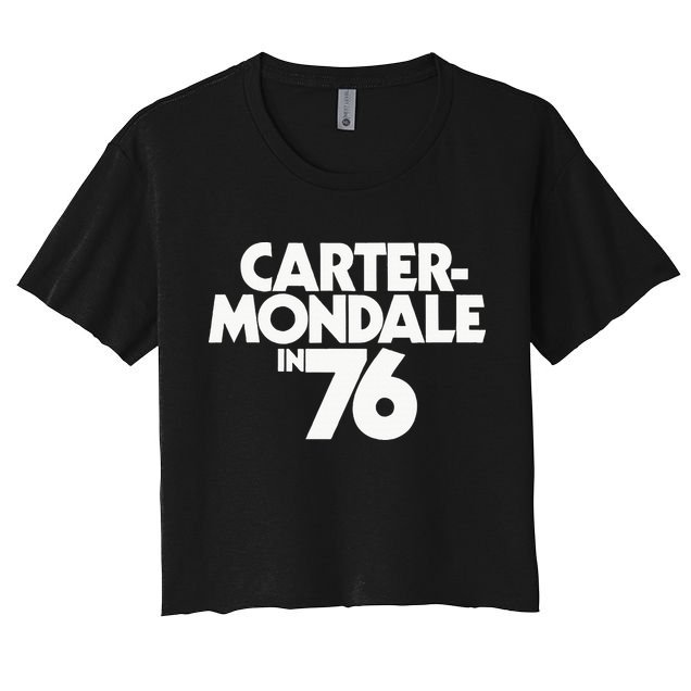 Carter Mondale In 76 Campaign Poster Jimmy Carter 1976 Crop Top