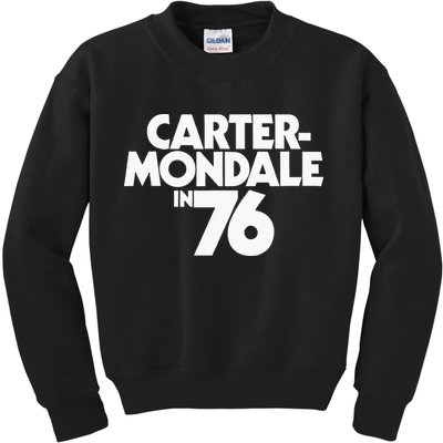 Carter Mondale In 76 Campaign Poster Jimmy Carter 1976 Kids Sweatshirt