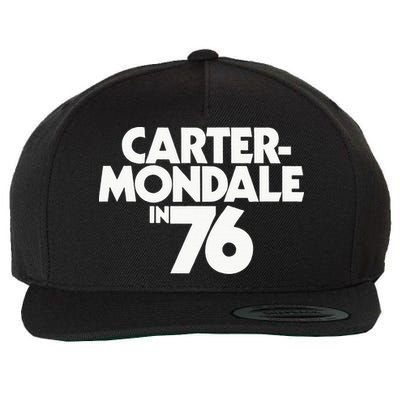 Carter Mondale In 76 Campaign Poster Jimmy Carter 1976 Wool Snapback Cap