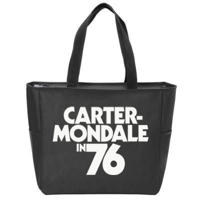 Carter Mondale In 76 Campaign Poster Jimmy Carter 1976 Zip Tote Bag