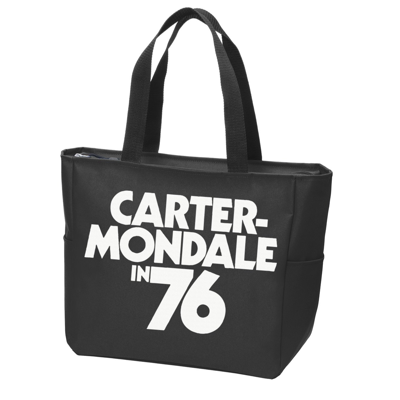 Carter Mondale In 76 Campaign Poster Jimmy Carter 1976 Zip Tote Bag