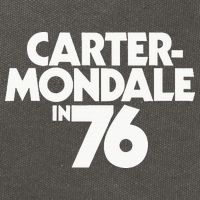 Carter Mondale In 76 Campaign Poster Jimmy Carter 1976 Cotton Canvas Backpack