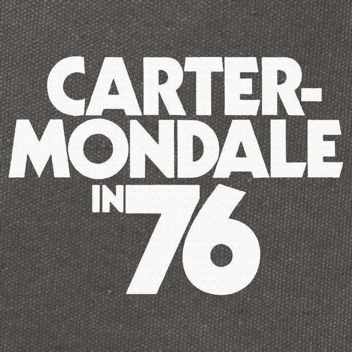 Carter Mondale In 76 Campaign Poster Jimmy Carter 1976 Cotton Canvas Backpack