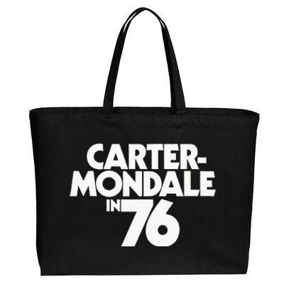 Carter Mondale In 76 Campaign Poster Jimmy Carter 1976 Cotton Canvas Jumbo Tote