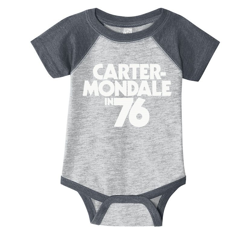 Carter Mondale In 76 Campaign Poster Jimmy Carter 1976 Infant Baby Jersey Bodysuit