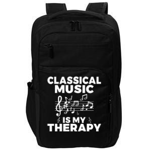 Classical Music is my Therapy Classical Music Impact Tech Backpack