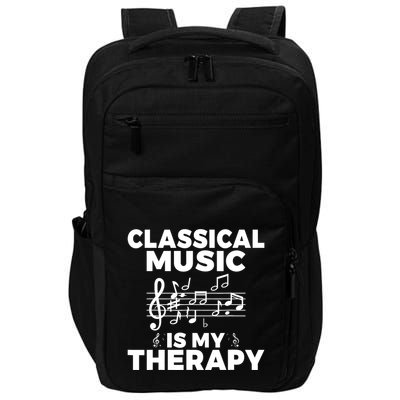 Classical Music is my Therapy Classical Music Impact Tech Backpack