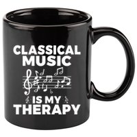 Classical Music is my Therapy Classical Music 11oz C Handle Ceramic Mug