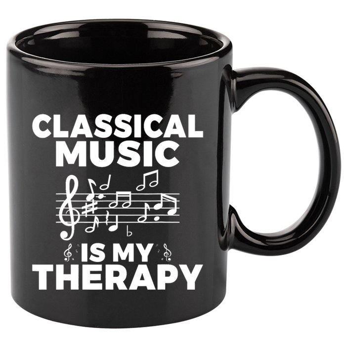 Classical Music is my Therapy Classical Music 11oz C Handle Ceramic Mug