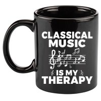 Classical Music is my Therapy Classical Music 11oz C Handle Ceramic Mug