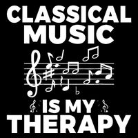 Classical Music is my Therapy Classical Music Cropped Pullover Crew