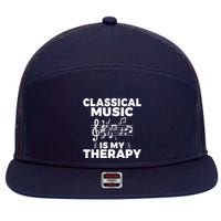 Classical Music is my Therapy Classical Music 7 Panel Mesh Trucker Snapback Hat