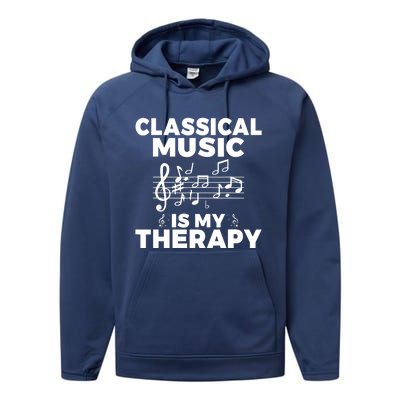 Classical Music is my Therapy Classical Music Performance Fleece Hoodie