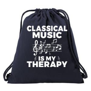 Classical Music is my Therapy Classical Music Drawstring Bag