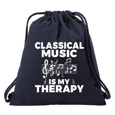 Classical Music is my Therapy Classical Music Drawstring Bag