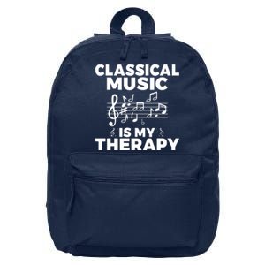 Classical Music is my Therapy Classical Music 16 in Basic Backpack