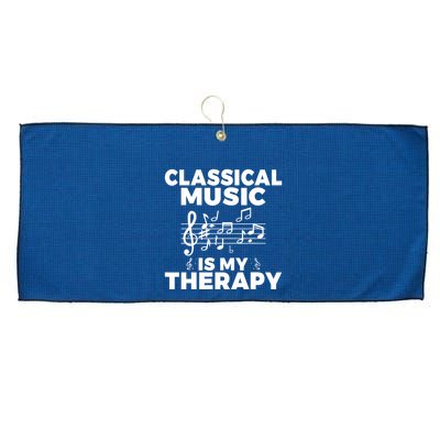 Classical Music is my Therapy Classical Music Large Microfiber Waffle Golf Towel