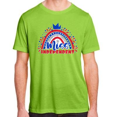 Cute Miss Independent 4th Of July Adult ChromaSoft Performance T-Shirt