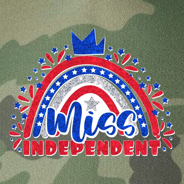Cute Miss Independent 4th Of July Legacy Tie Dye Trucker Hat