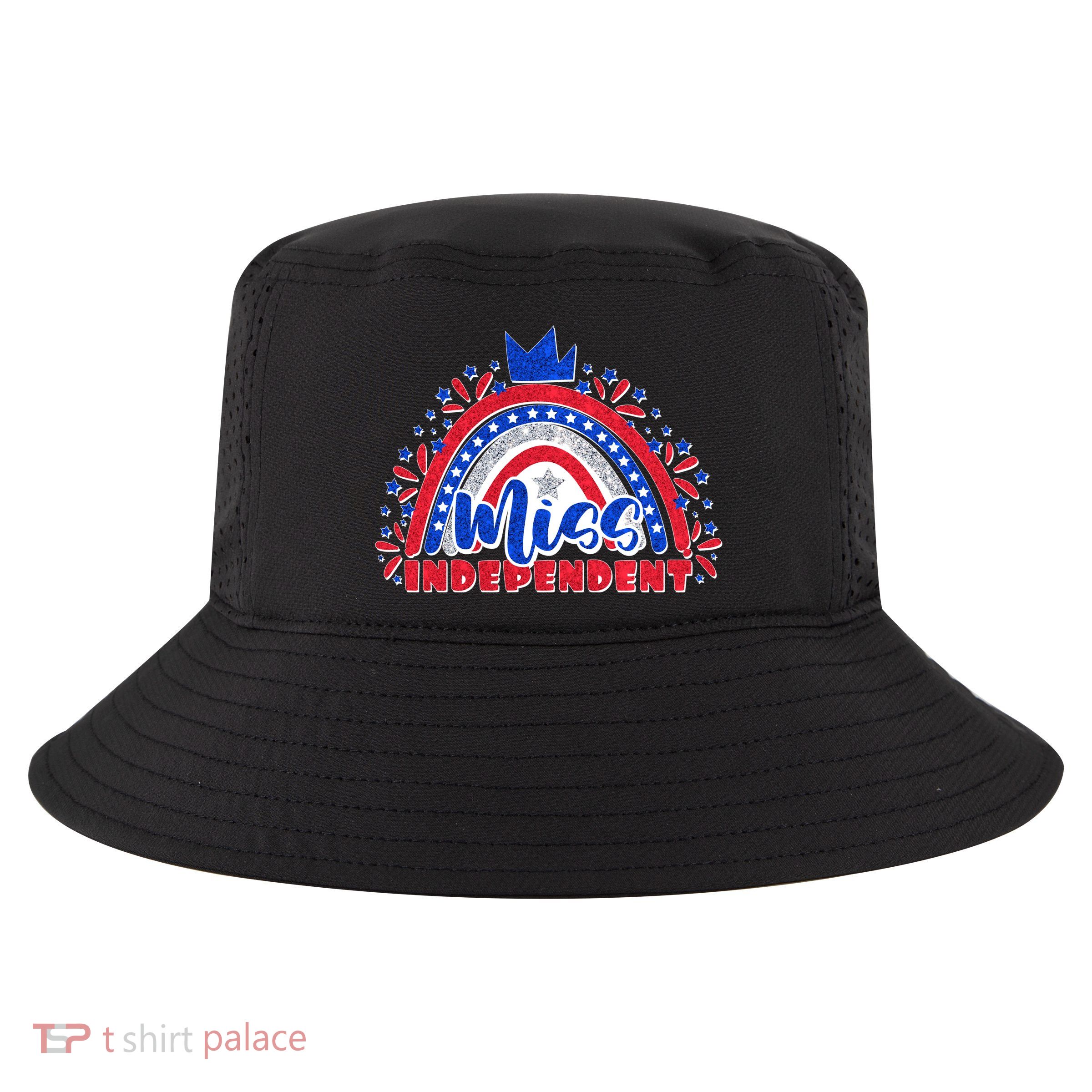 Cute Miss Independent 4th Of July Cool Comfort Performance Bucket Hat