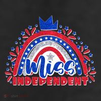Cute Miss Independent 4th Of July Cool Comfort Performance Bucket Hat