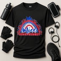Cute Miss Independent 4th Of July Cooling Performance Crew T-Shirt