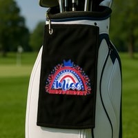 Cute Miss Independent 4th Of July Golf Towel