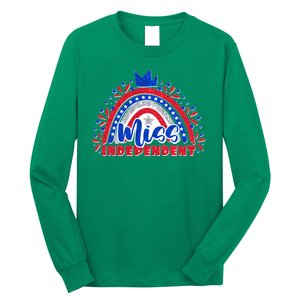 Cute Miss Independent 4th Of July Long Sleeve Shirt