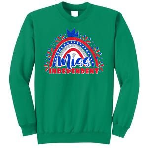 Cute Miss Independent 4th Of July Sweatshirt