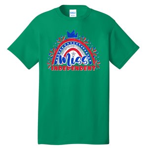 Cute Miss Independent 4th Of July Tall T-Shirt