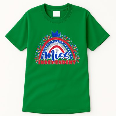 Cute Miss Independent 4th Of July Tall T-Shirt