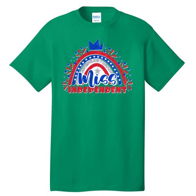 Cute Miss Independent 4th Of July Tall T-Shirt