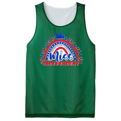 Cute Miss Independent 4th Of July Mesh Reversible Basketball Jersey Tank