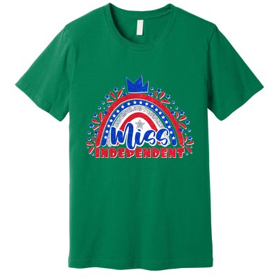 Cute Miss Independent 4th Of July Premium T-Shirt