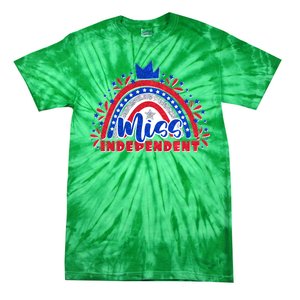 Cute Miss Independent 4th Of July Tie-Dye T-Shirt