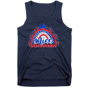 Cute Miss Independent 4th Of July Tank Top