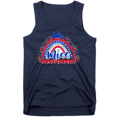 Cute Miss Independent 4th Of July Tank Top