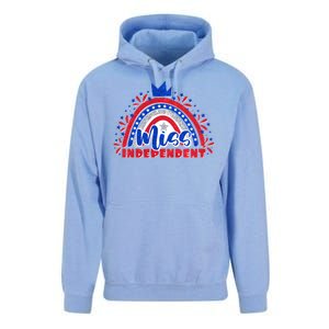 Cute Miss Independent 4th Of July Unisex Surf Hoodie