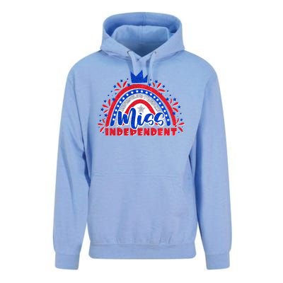 Cute Miss Independent 4th Of July Unisex Surf Hoodie